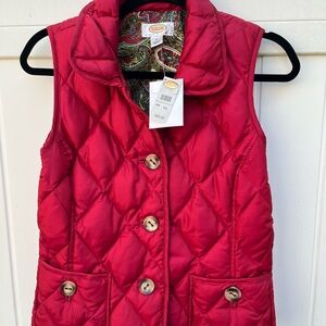 Talbots Vest red (vine)